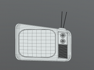 Stylized retro TV Modelo 3D