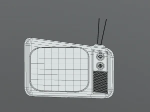 Stilize retro TV 3D Model