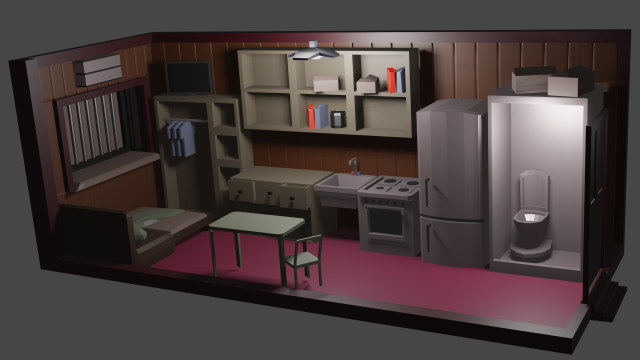 HouseLowPoly 3D 모델 .c4d .max .obj .3ds .fbx .stl .blend 