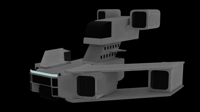 Spacecraft Low-poly 3D Модель .c4d .max .obj .3ds .fbx .stl .blend 