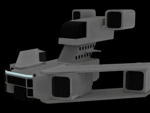 Spacecraft Low-poly 3D Model