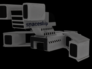Spacecraft Low-poly 3D Модель