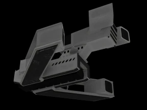 Spacecraft Low-poly 3D Model