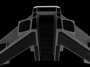 Spacecraft Low-poly 3D Модель