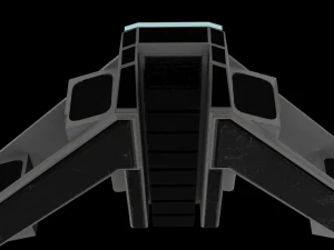 Spacecraft Low-poly 3D Model