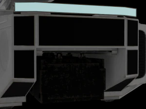 Spacecraft Low-poly 3D Model