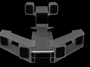 Spacecraft Low-poly 3D Model