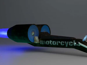 Soace motorcycle 3D Model