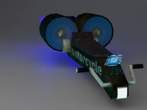 Soace motorcycle 3D Model
