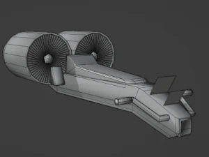 Soace motorcycle 3D Model