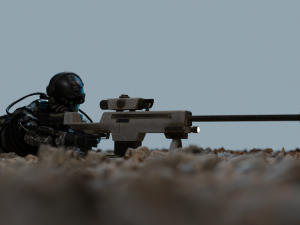 Sniper Modelo 3D