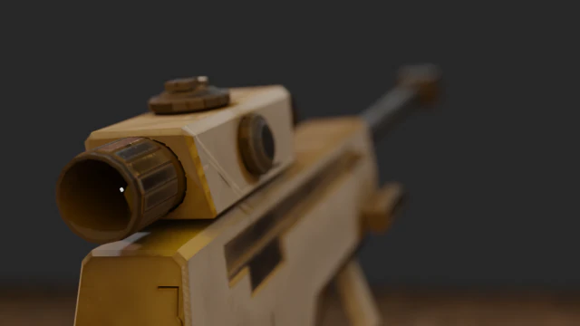 Sniper 3D Model .c4d .max .obj .3ds .fbx .stl .blend 