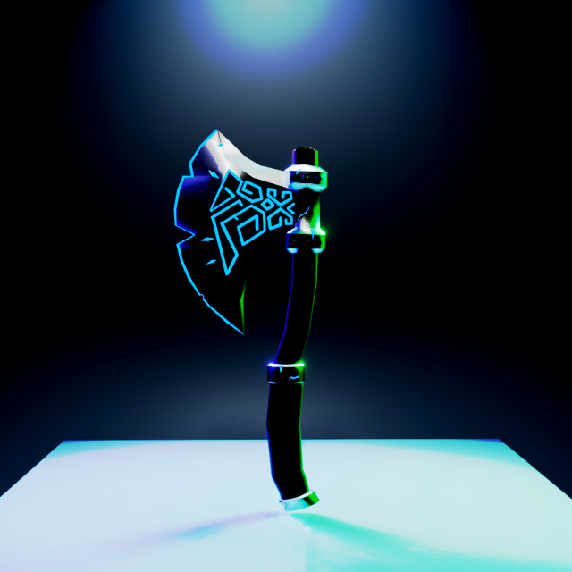 The Axe of Frost 3D 모델 .c4d .max .obj .3ds .fbx .stl .blend 
