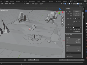 Outdoor low poly Modèle 3D