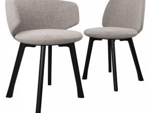 Chair with armrests By MDF Italia 3D 模型
