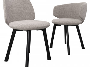 Chair with armrests By MDF Italia 3D Model