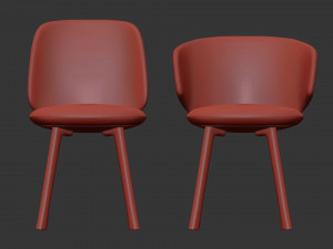 Chair with armrests By MDF Italia 3D Model