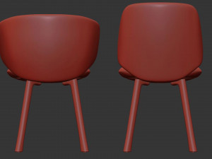 Chair with armrests By MDF Italia 3D Model