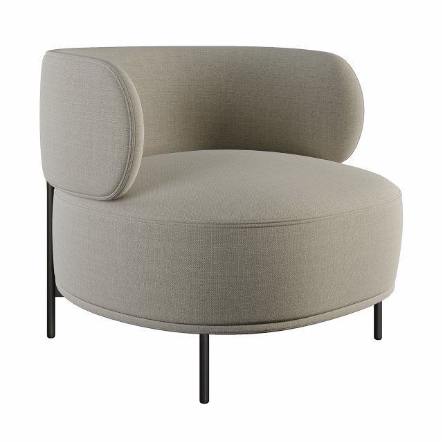 Akiko armchair 3D मॉडल .c4d .max .obj .3ds .fbx .stl .blend 