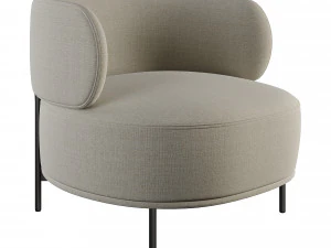 kursi berlengan Akiko Model 3D