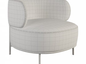 Akiko armchair 3D मॉडल