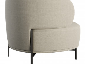 Akiko armchair 3D मॉडल