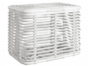 1960s Italian Bamboo Rattan Bohemian French Riviera Basket Container 3D Model