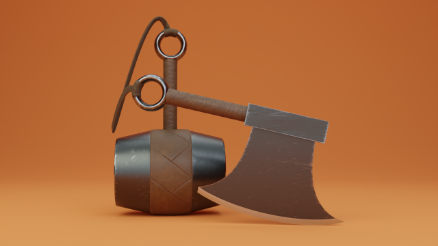 Kabutowari Sword NARUTO Modello 3D .c4d .max .obj .3ds .fbx .stl .blend 