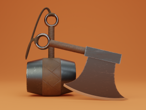 Kabutowari Sword NARUTO Model 3D