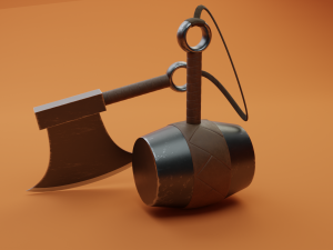 Kabutowari Sword NARUTO Modello 3D