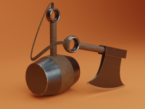 Kabutowari Sword NARUTO Modello 3D