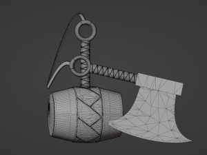 Kabutowari Sword NARUTO Modello 3D