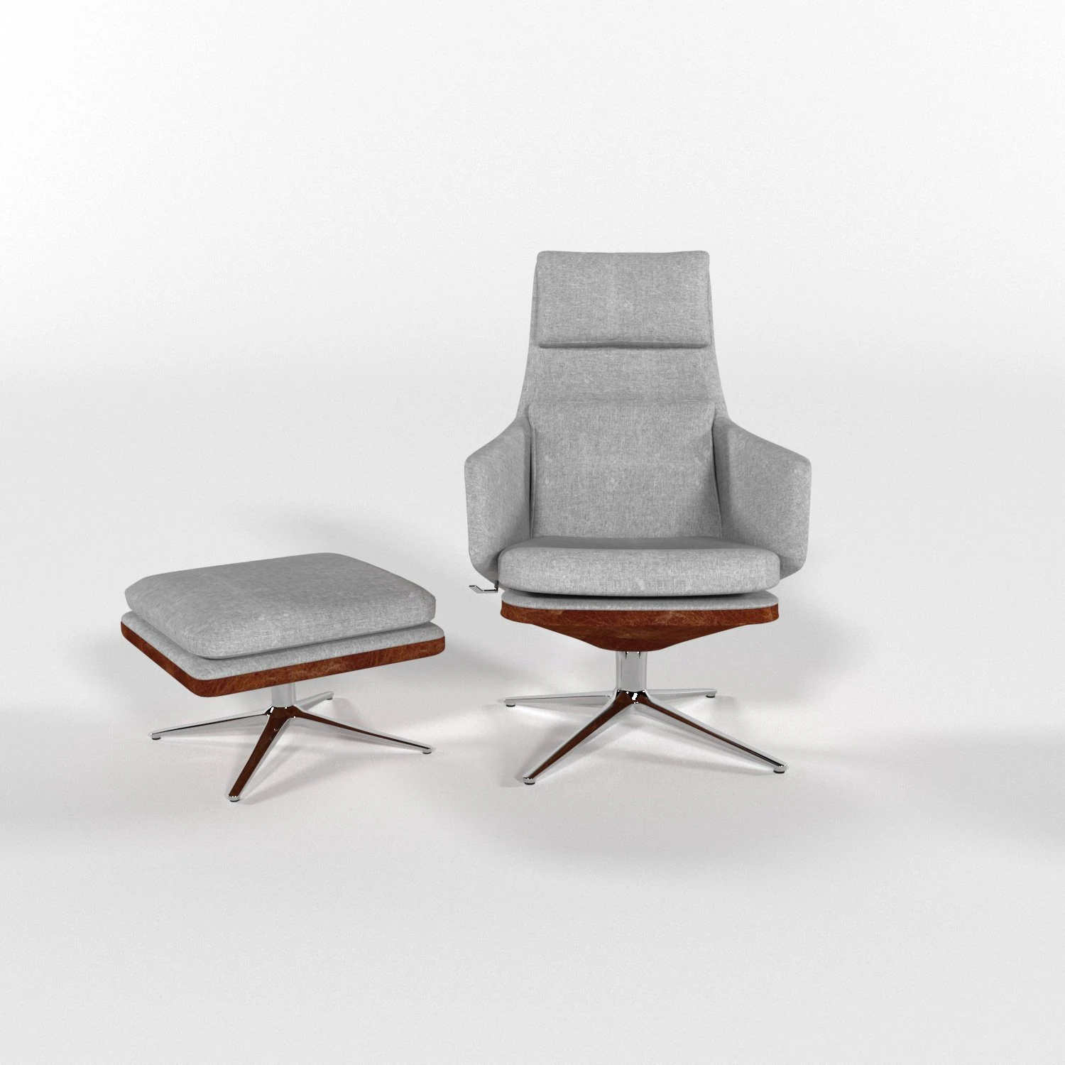 Modern arm chair 3D Model .c4d .max .obj .3ds .fbx .stl .blend 
