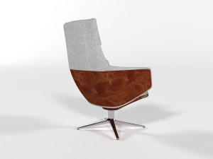 Modern arm chair 3D मॉडल