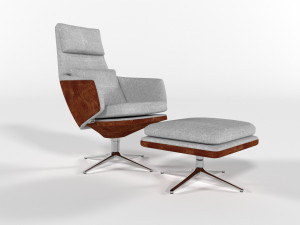 Modern arm chair 3D मॉडल
