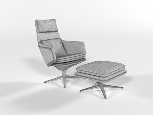 Modern arm chair 3D मॉडल