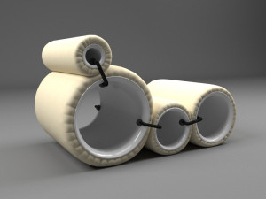 Tube chair 3D Model