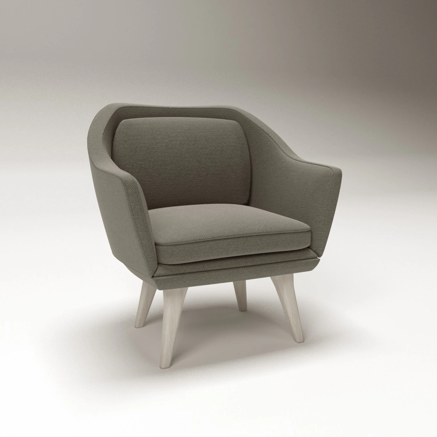 Modern arm chair 3D Model .c4d .max .obj .3ds .fbx .stl .blend 
