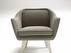 Modern arm chair 3D मॉडल