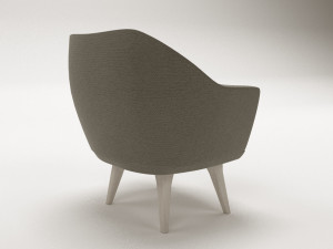Modern arm chair 3D मॉडल