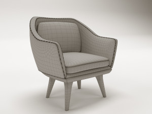 Modern arm chair 3D मॉडल