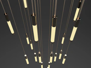 FLUX HELIXES By Haberdashery lamp 3D Model