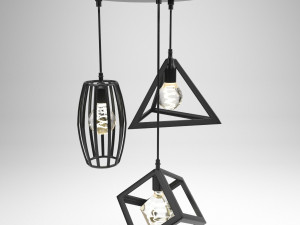 Hi Tech Lamp Model 3D