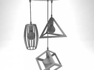 Hi Tech Lamp Model 3D