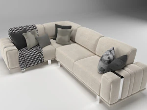 OCEAN FULL CORNER SOFA 3D Model