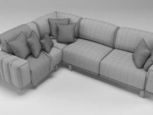 OCEAN FULL CORNER SOFA 3D Model