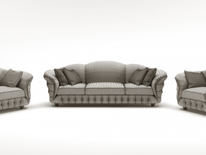 Classic sofa 3D मॉडल