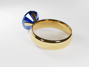 钻石戒指 3D 模型