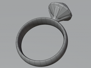 Diamond Ring Model 3D