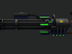 M134 Minigun Modelo 3D